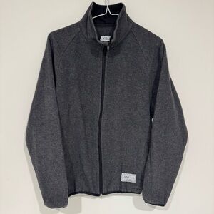 Anian Mens Full Zip Jacket Size XS Grey Wool